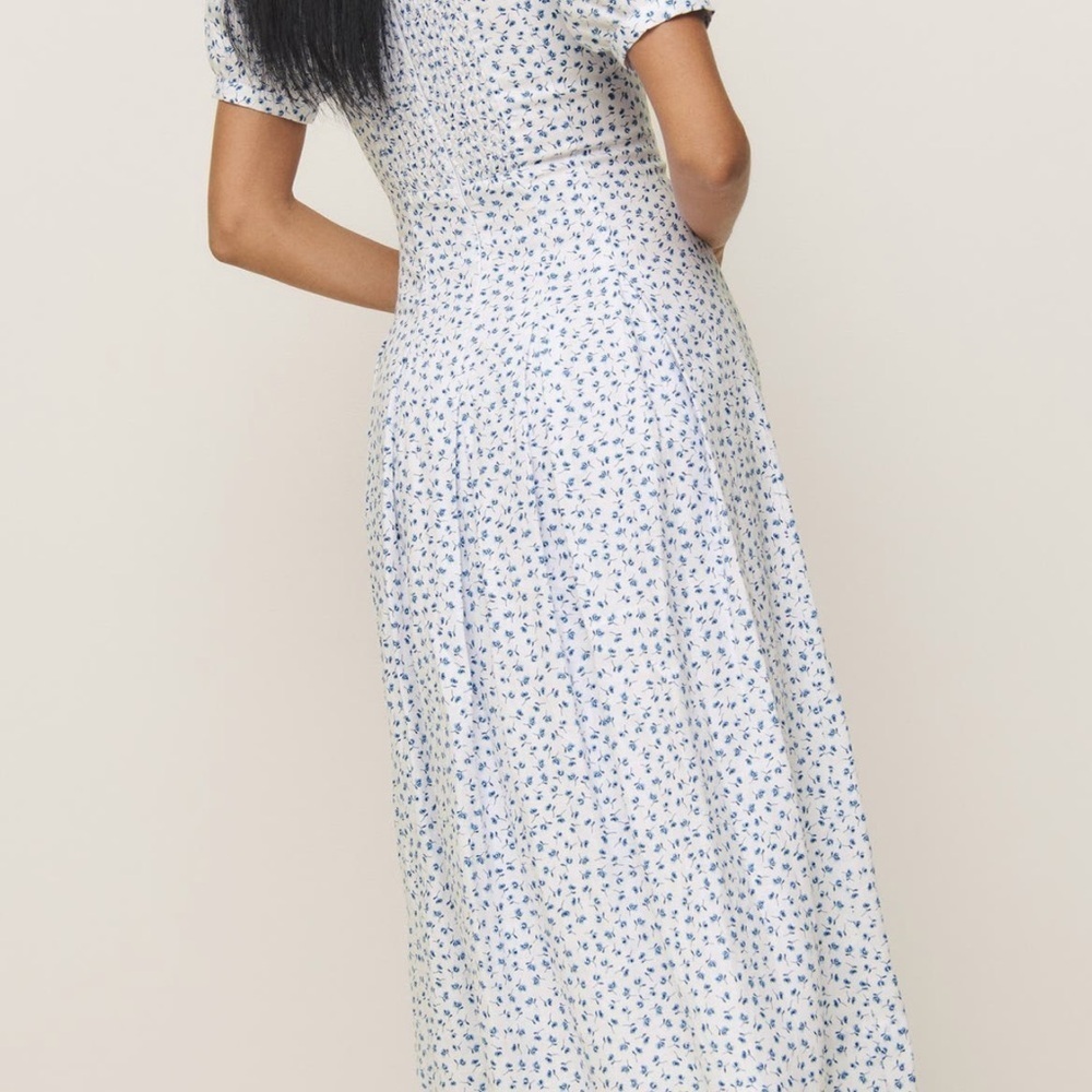 Reformation Couco Hanna Floral Linen Midi Dress - Picture 2 of 10